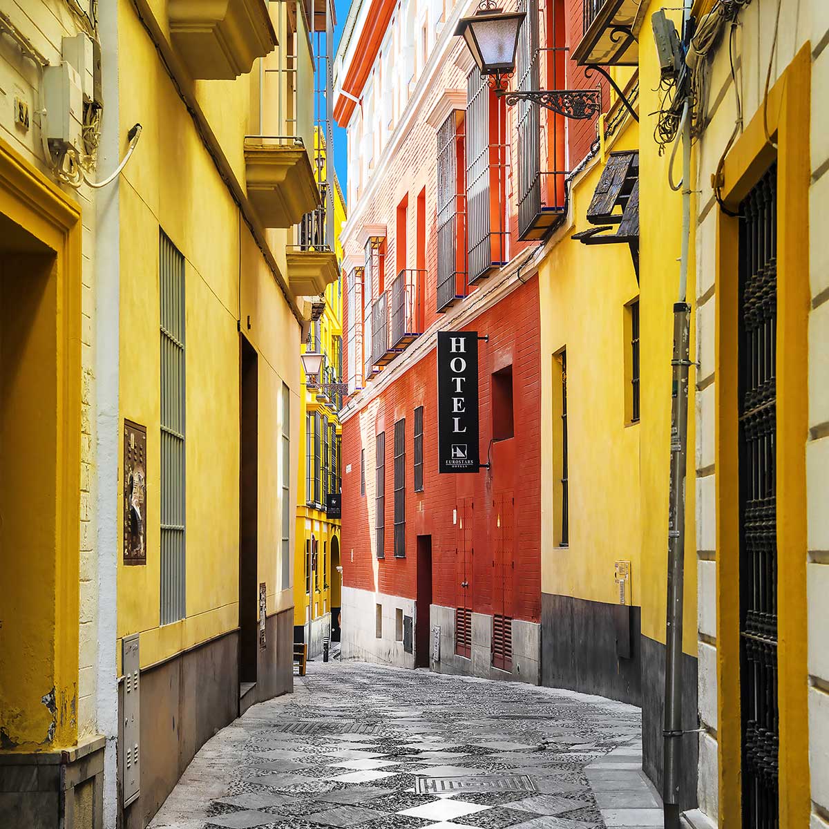 Tableau spain street tableau alu dibond, HEXOA