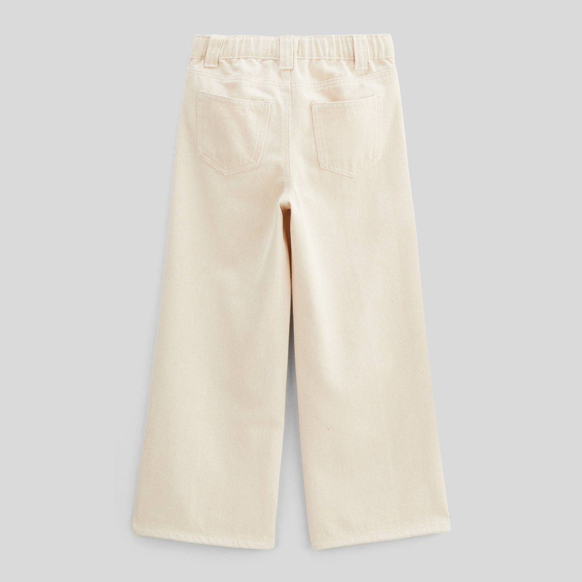 Pantalon large avec poche en coton naturel, MONOPRIX