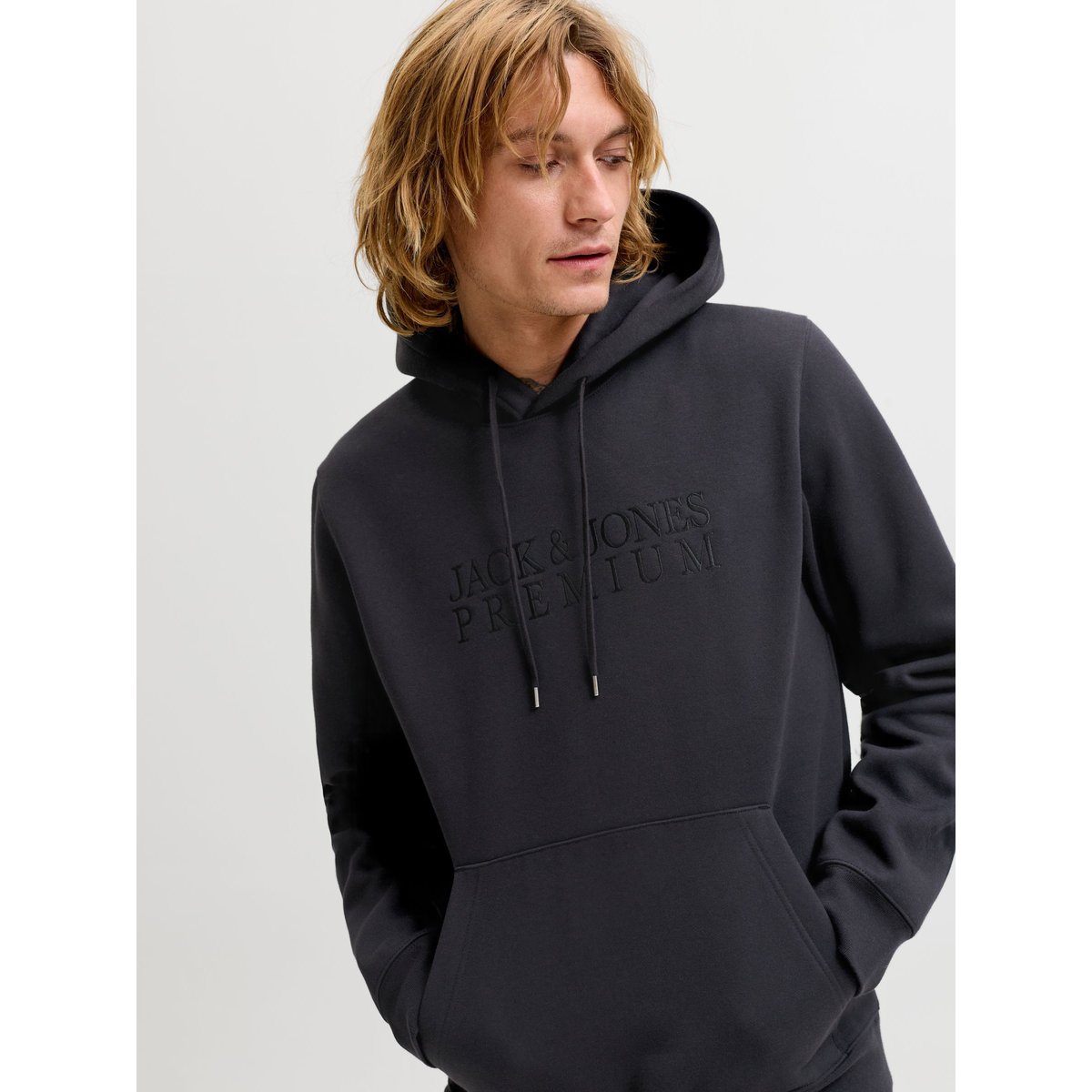 Sweat À Capuche black 1, JACK & JONES