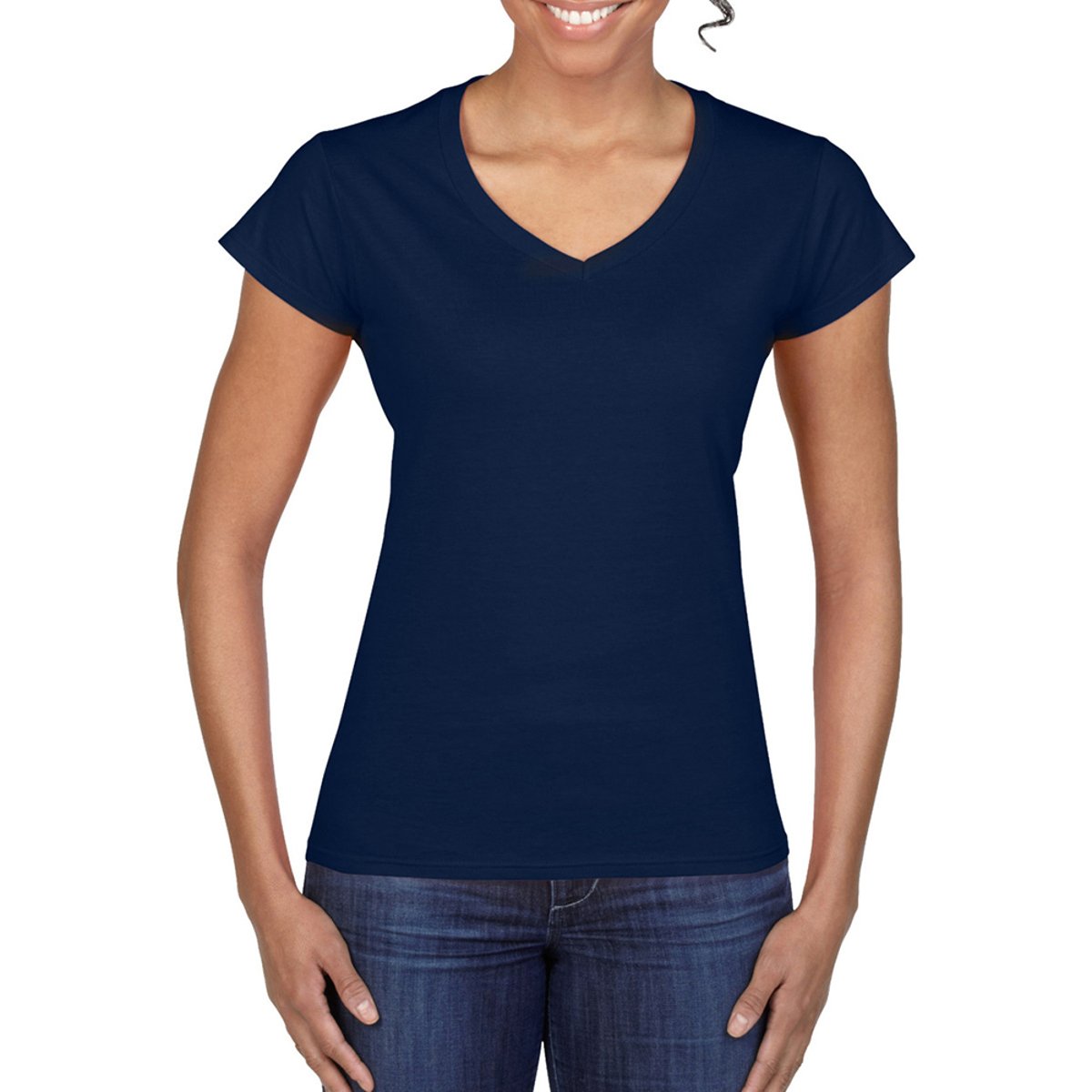 T-shirt bleu marine, GILDAN