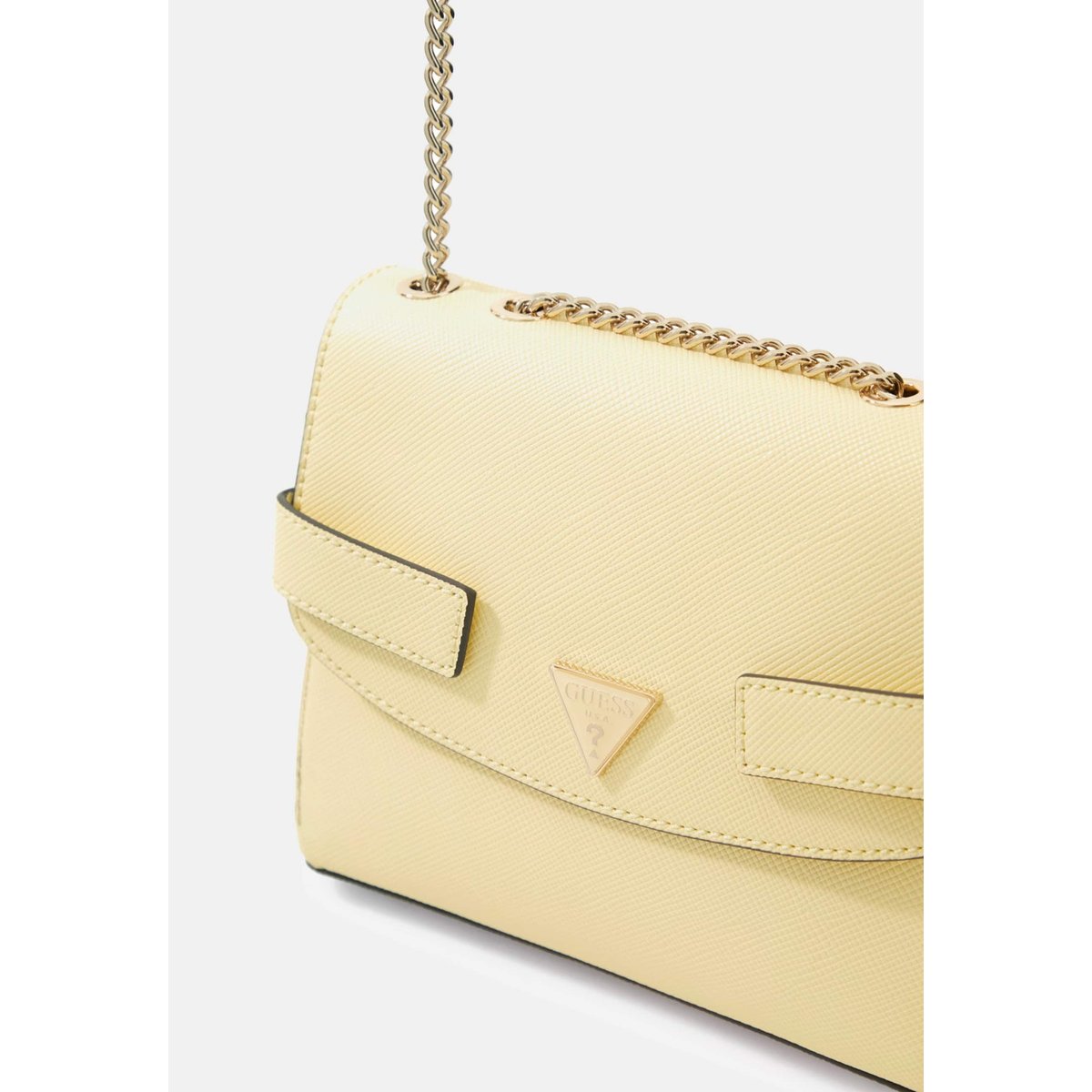 Serenova Saffiano Sac Bandoulière jaune, GUESS