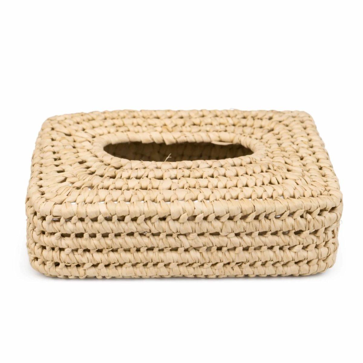 Boite à mouchoir feuilles de palmier ajourées - LOJI naturel, HOME MAISON