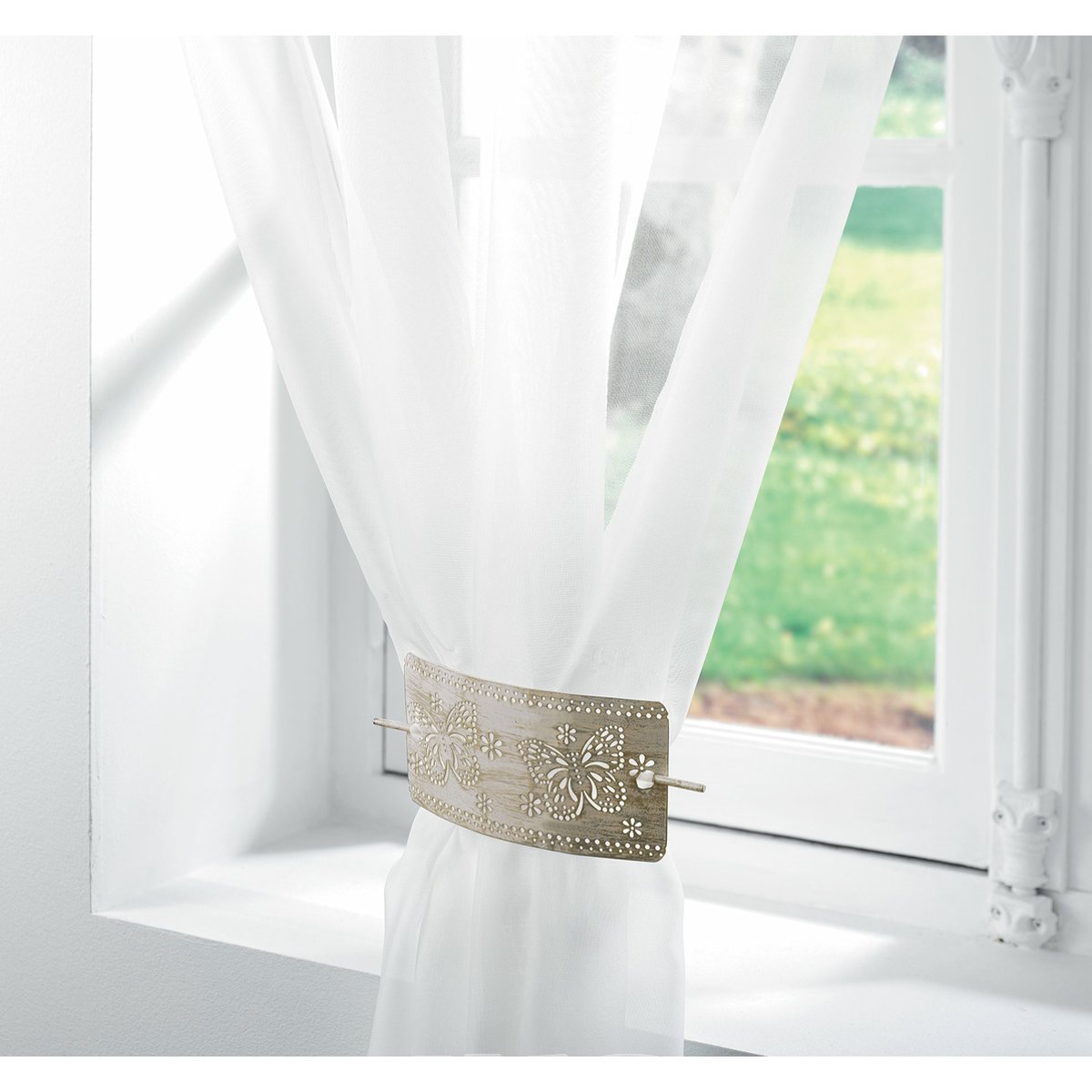 Embrasse Collection Bicolore Papillon blanc, or, EDEN