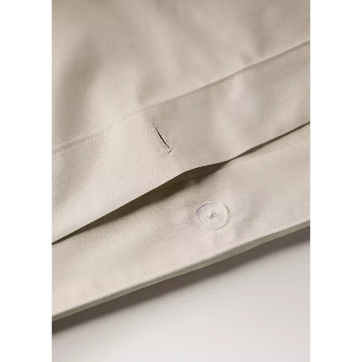 Housse de couette percale de coton lit 150/160 cm sable, MANGO HOME