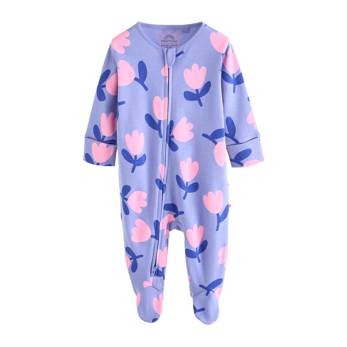 Dors-bien à zip double sens bébé, lot de 5 violet/rose, NEXT