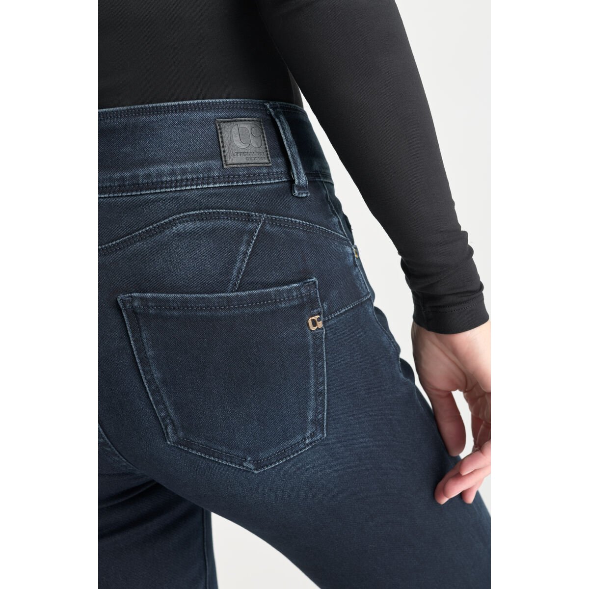 Jeans bootcut ULTRABOO, longueur 34 blue black, LE TEMPS DES CERISES