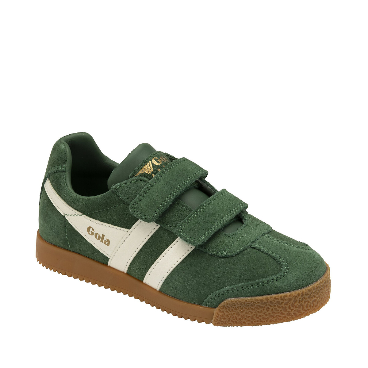 Baskets in pelle Harrier Strap verde / bianco, GOLA