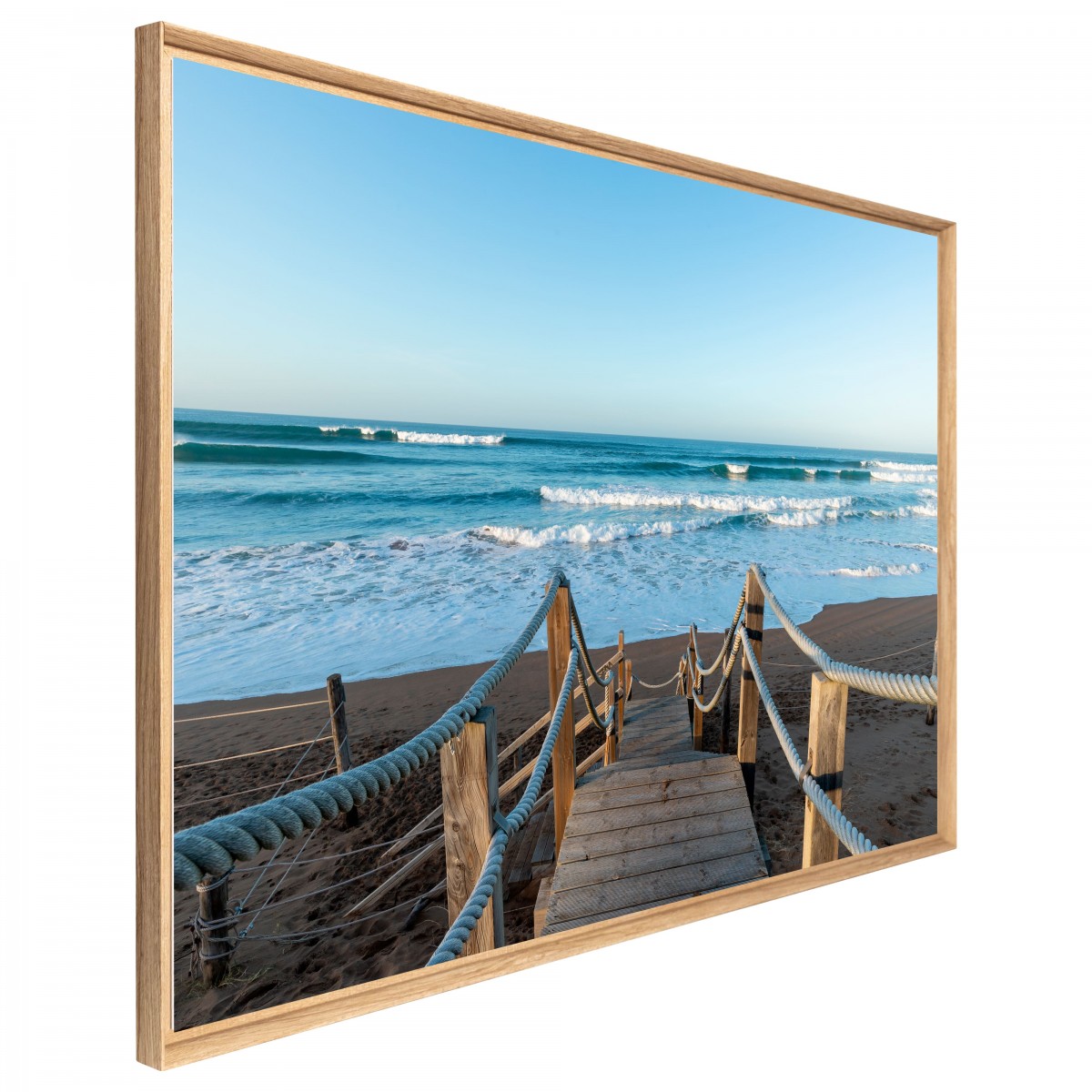 Tableau Mural Mat Encadré Pont Sur Plage PLAGE tableaux encadrés, CEANOTHE