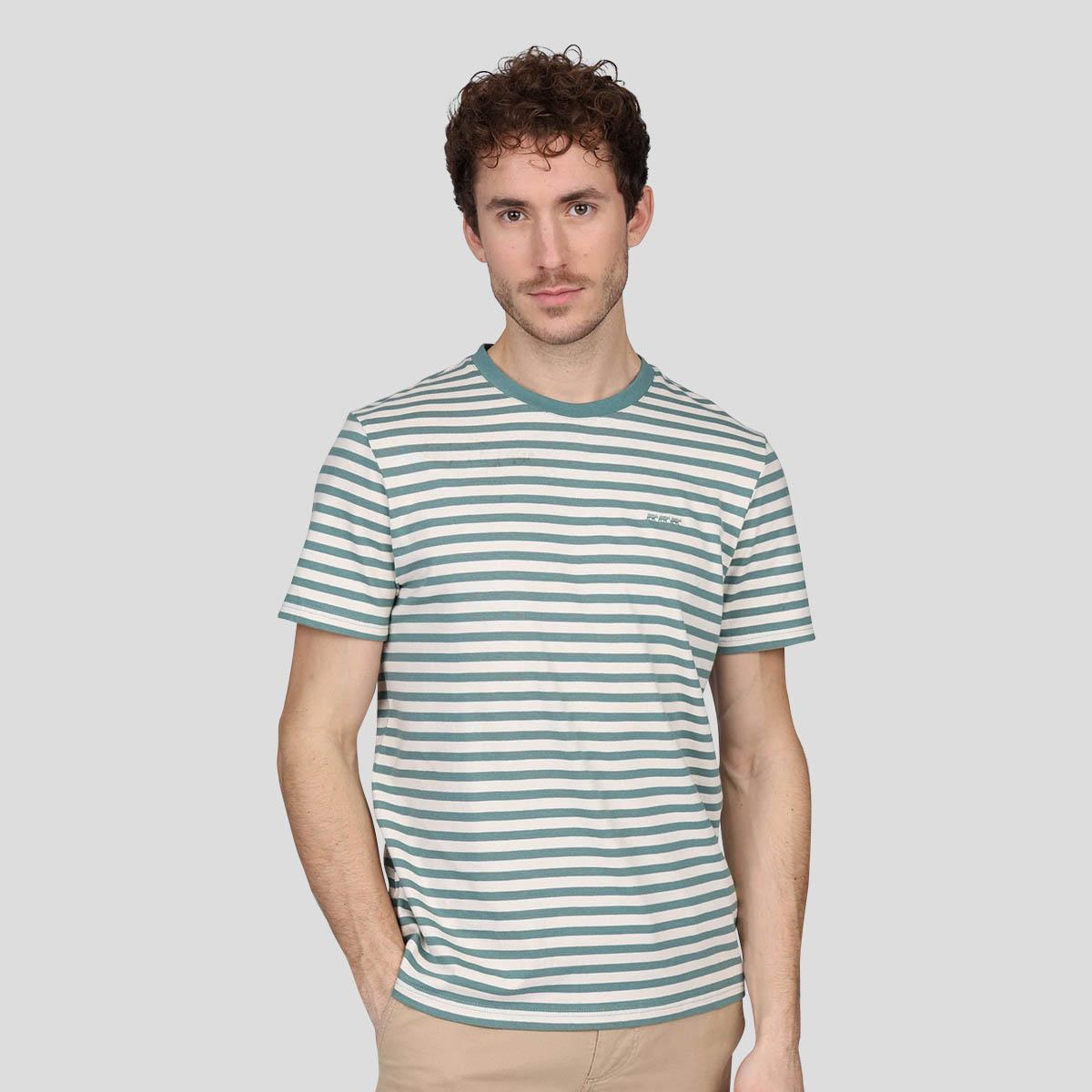 T-shirt rayé vert, MISE AU GREEN