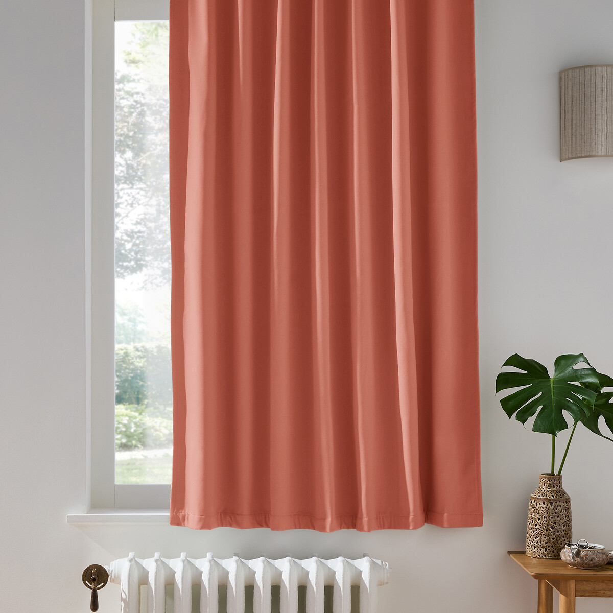 Panason Thermal Fleece Radiator Curtain sienna, LA REDOUTE INTERIEURS
