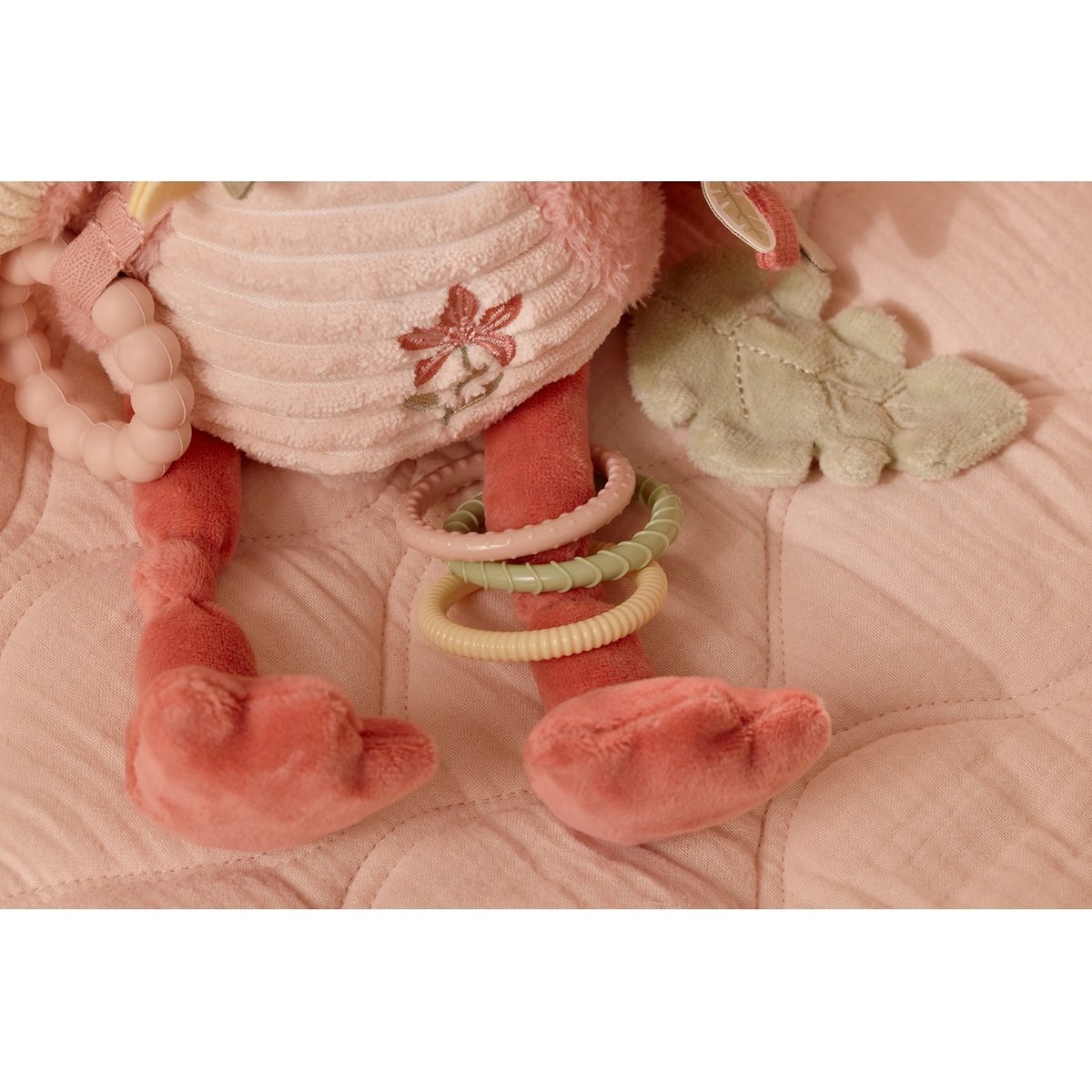 Peluche d'activités rose, blanc cassé, LITTLE DUTCH