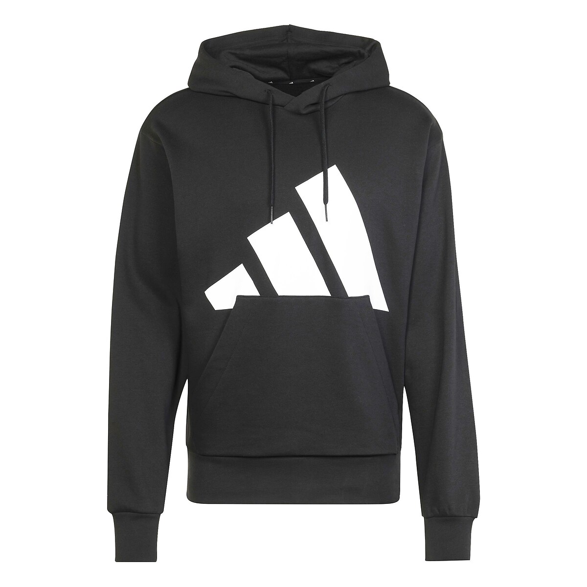 Sweat molleton à capuche Essentiel big logo noir, ADIDAS SPORTSWEAR