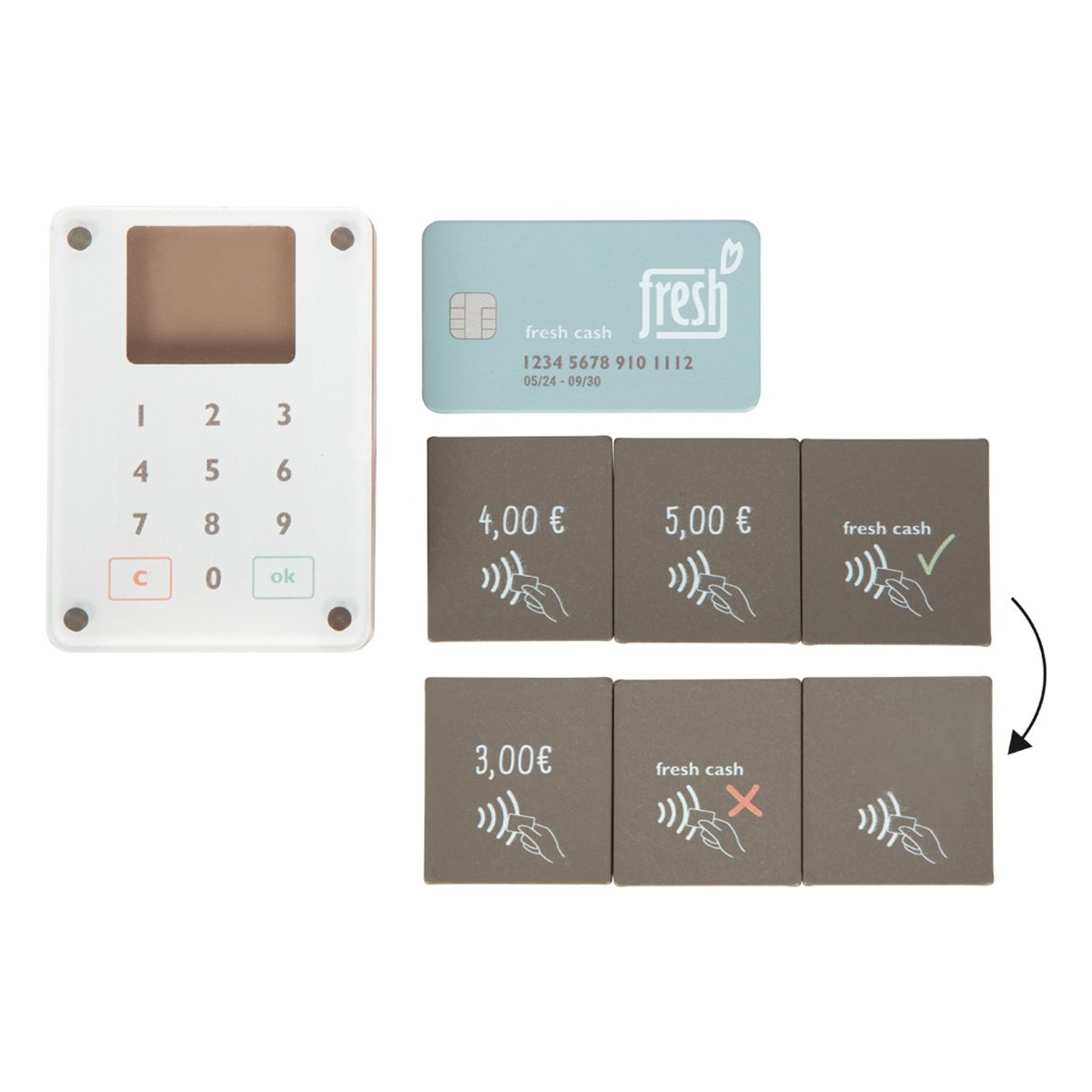 Set de café barista marron, SMALL FOOT COMPANY