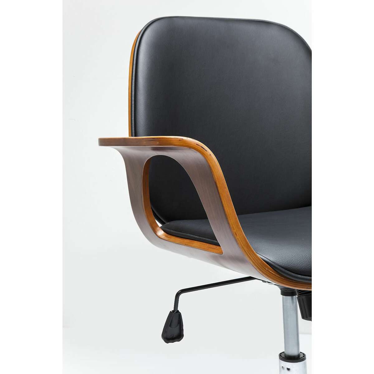 Bürodrehstuhl Patron Walnut schwarz, KARE DESIGN