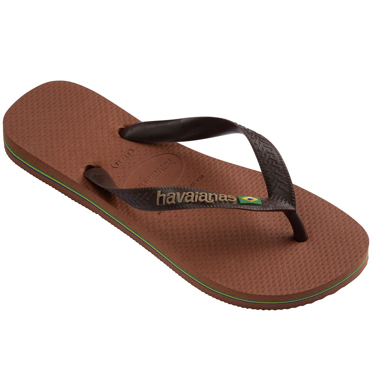 Tongs BRASIL LOGO marron, HAVAIANAS