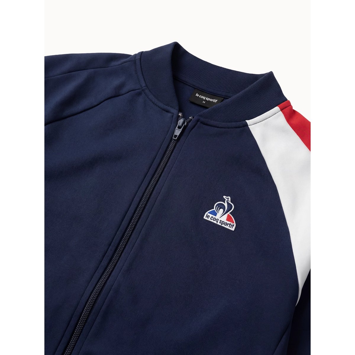 Sweat zippé Tricolore bleu, LE COQ SPORTIF