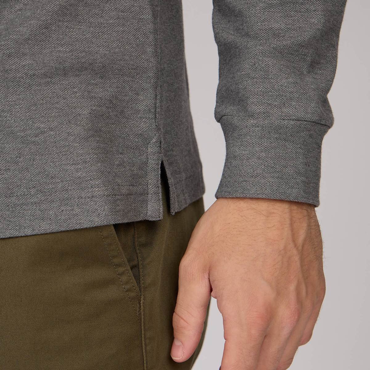 Polo Erwann gris moyen, MISE AU GREEN