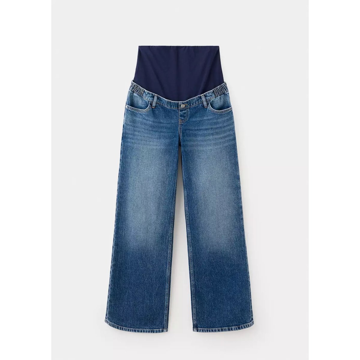 Jean de grossesse droit bleu foncé, MANGO