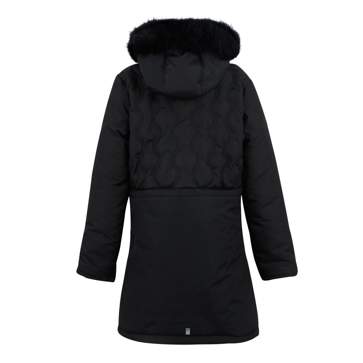Veste matelassée à capuche duveteuse FABRIZIA noir, REGATTA