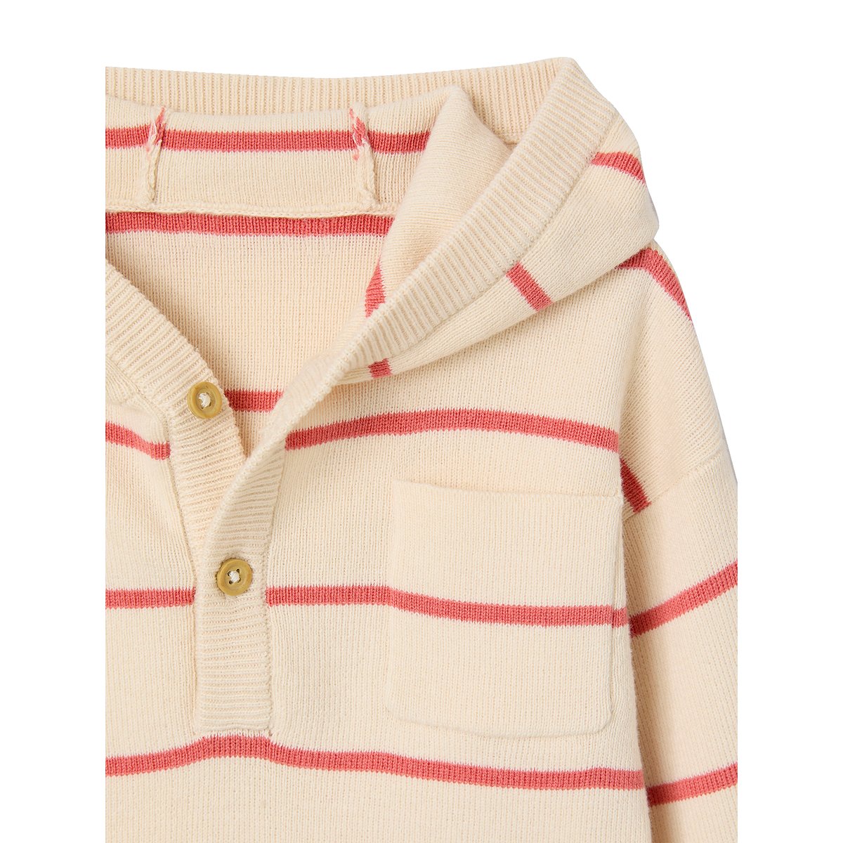 Pull à capuche bébé tomette, VERTBAUDET