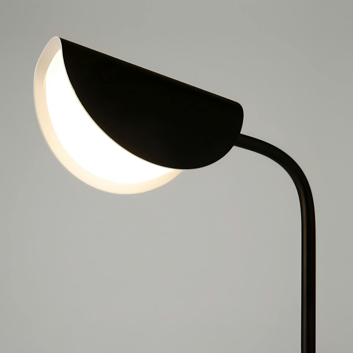 Lampe de chevet noire design - abat-jour plié LENORE noir, PIER IMPORT