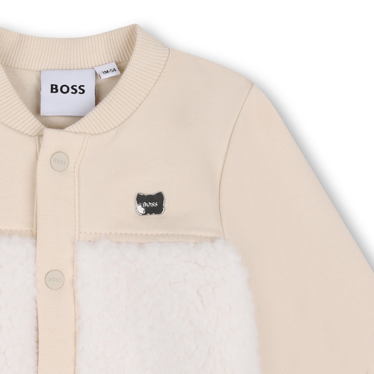 Ensemble cardigan et pantalon new beige, BOSS KIDSWEAR