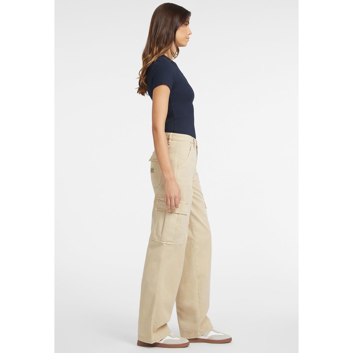 Pantalon Chino Cargo Femme marron, GUESS