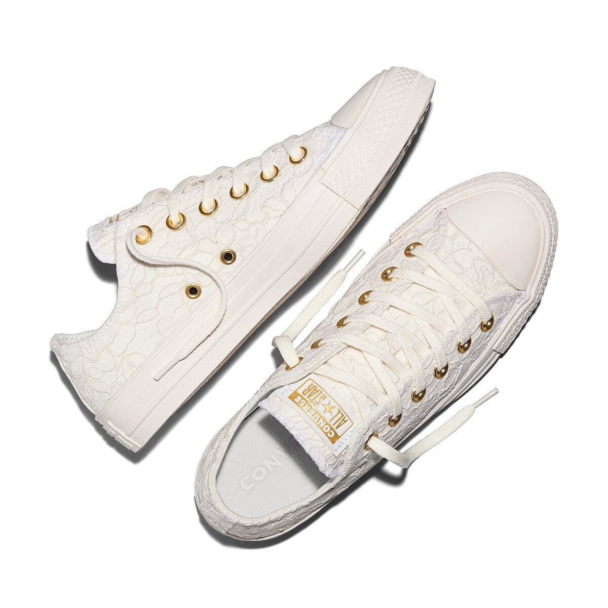Chuck Taylor All Star Ox Elevated Lace Material Trainers ecru , CONVERSE
