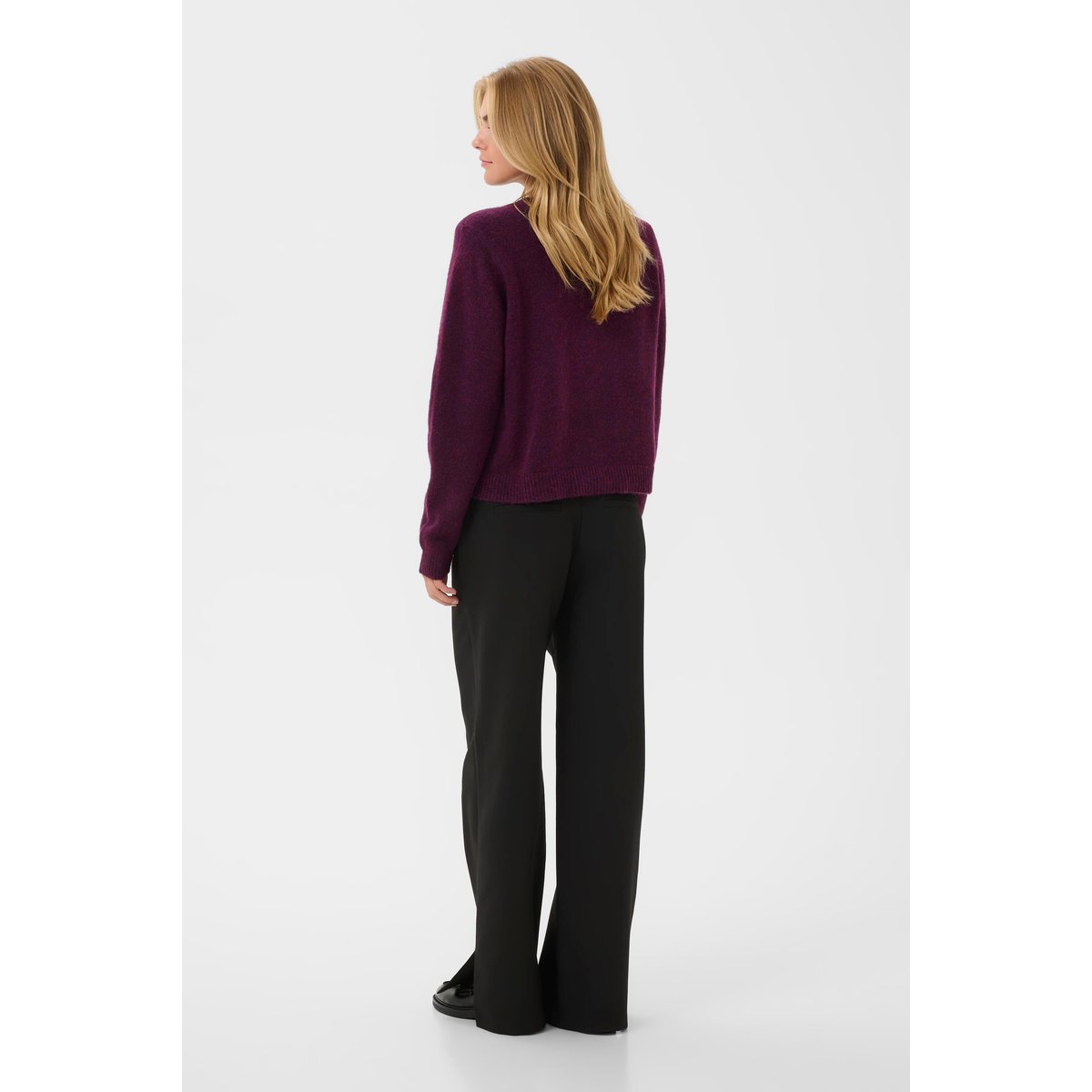 Cardigan à tricot violet winetasting melange, CULTURE