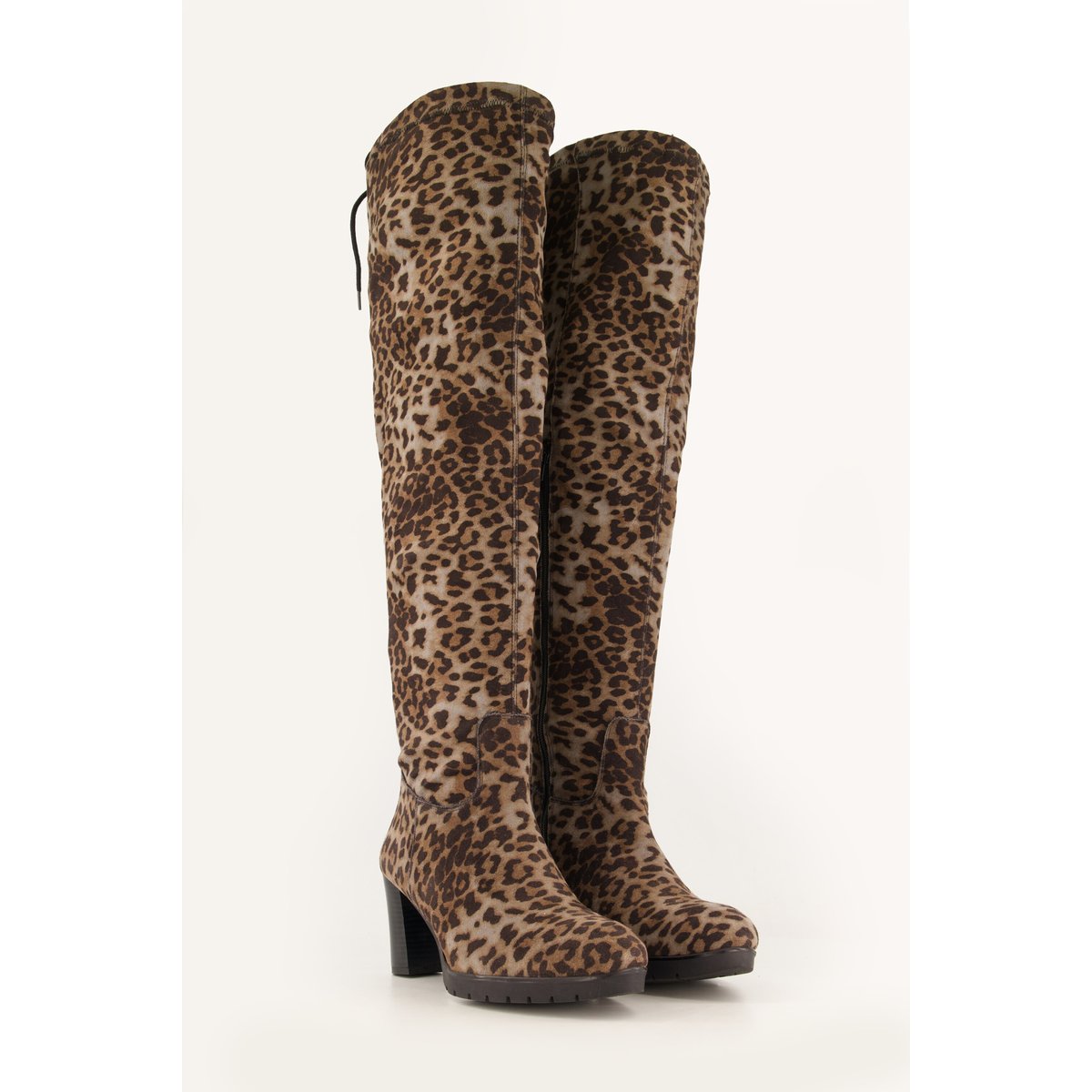 Cuissardes à tige XL , pied large taupe, ULLA POPKEN