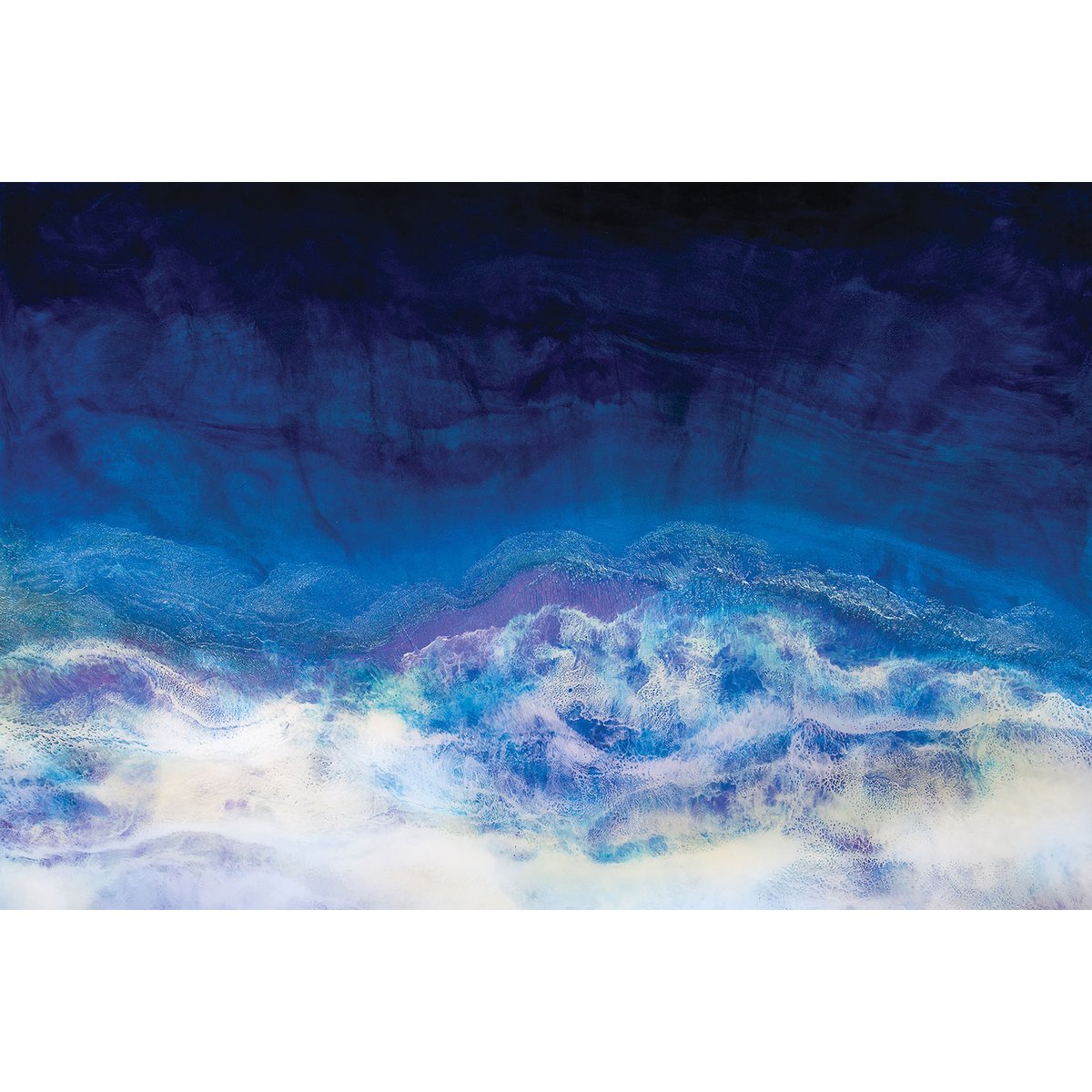 Tableau bleu glacier tableau alu dibond, HEXOA