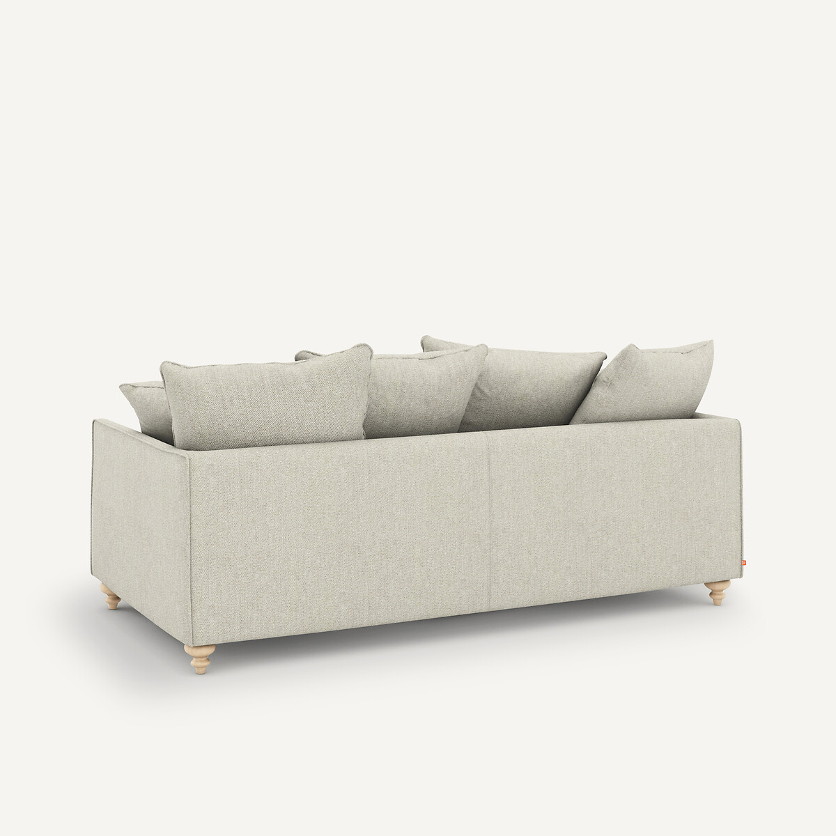 Sofá-cama em tweed 3P, Lazare marfim, AM.PM
