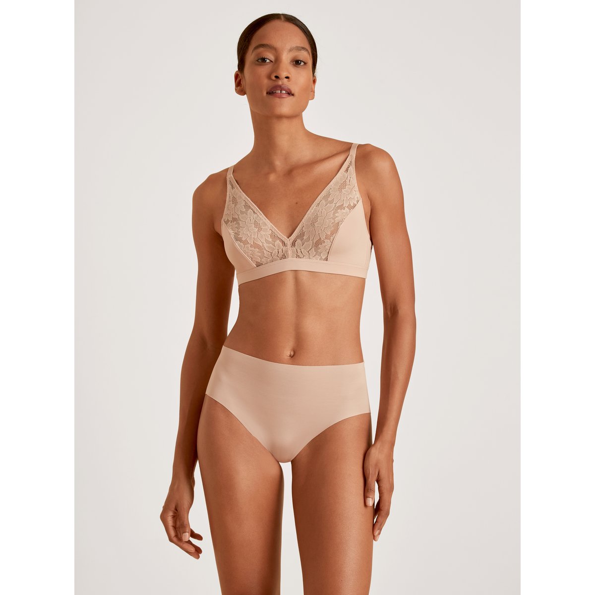 Soutien-gorge soft sans armatures, Cradle to Cradle Certified® Modal NATURAL SKIN LACE rose teint, CALIDA