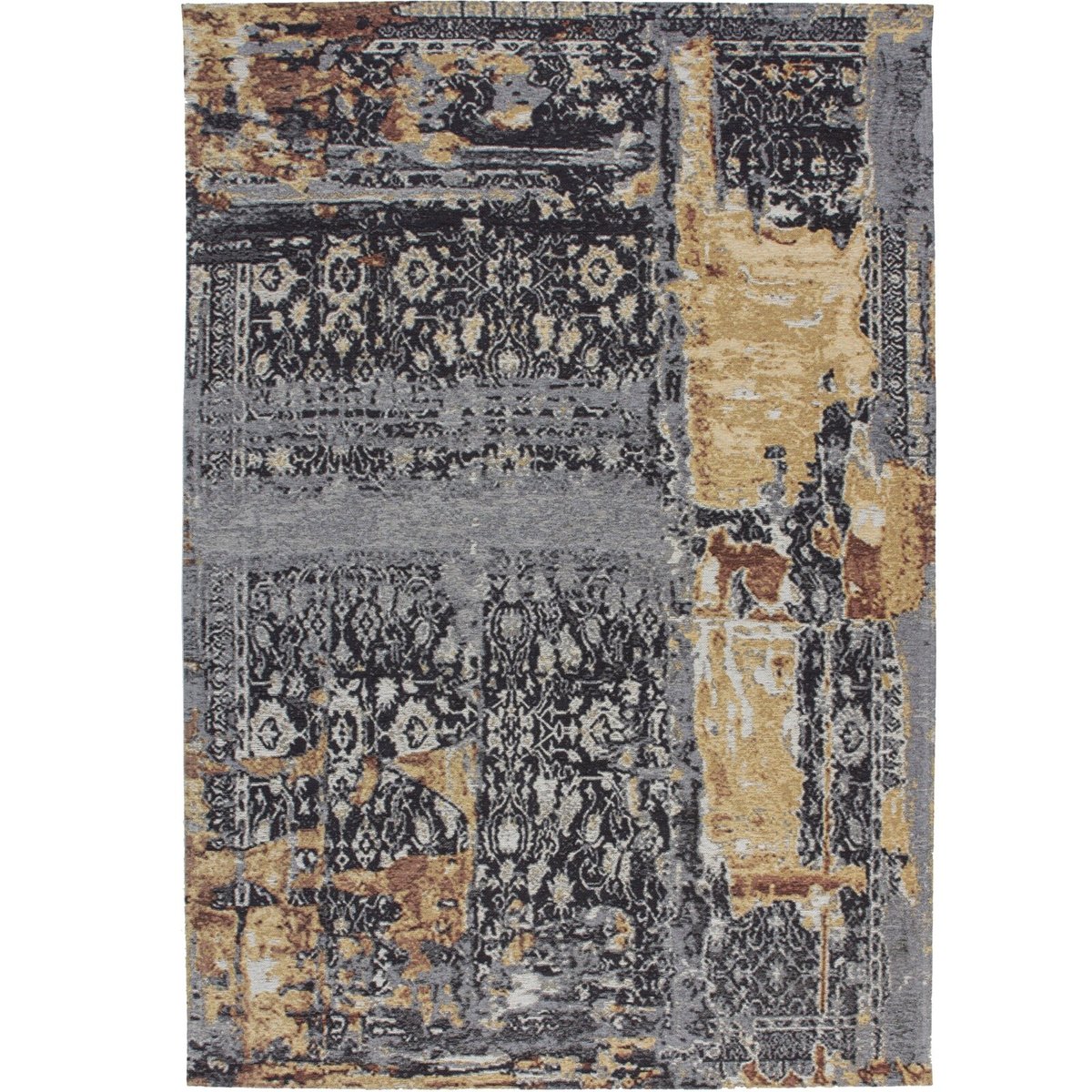 Tapis tissé rectangulaire motif oriental multicolore, bleu, ARTE ESPINA