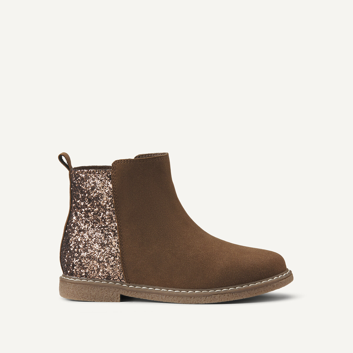 Bottines chelsea, détail girly camel, LA REDOUTE COLLECTIONS