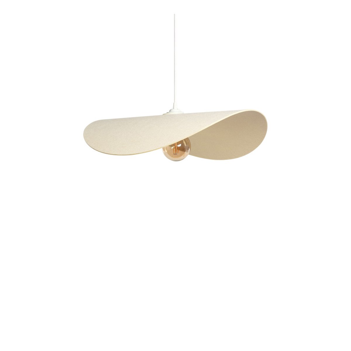 Suspension organique en feutre 60x30cm- MAE beige, DRAWER