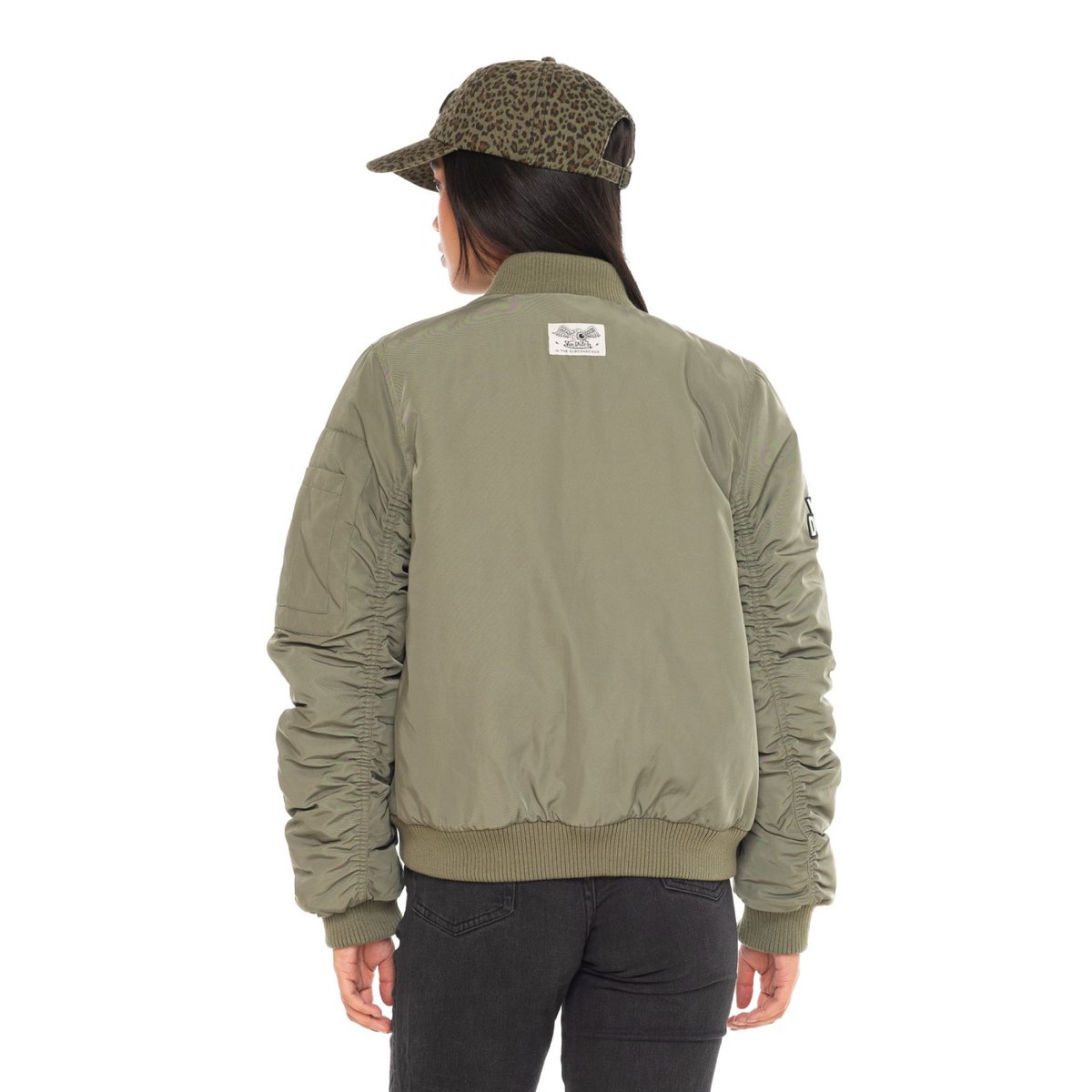 Veste bombers PIMP vert/blanc/noir, VON DUTCH