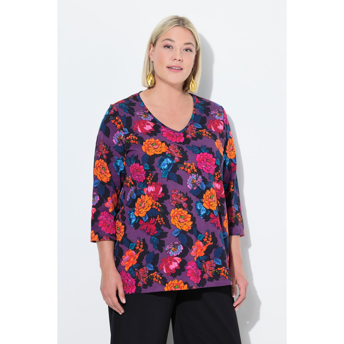 T-shirt noir, ULLA POPKEN