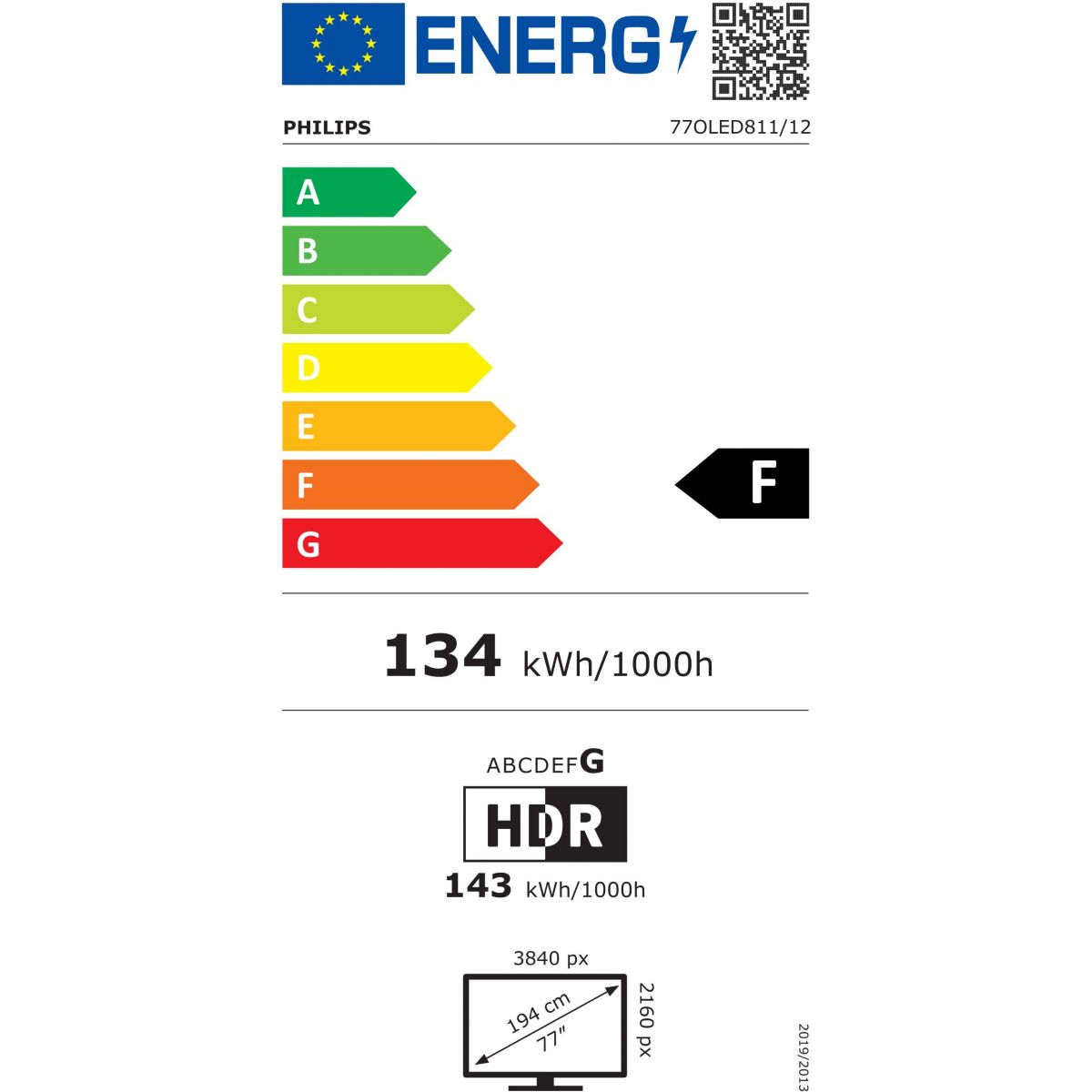 TV OLED 77OLED811 (2026) 77" (194 cm) 4K Ultra HD - Expérience Cinéma & Gaming, 120Hz, Ambilight, Smart TV couleur unique, PHILIPS