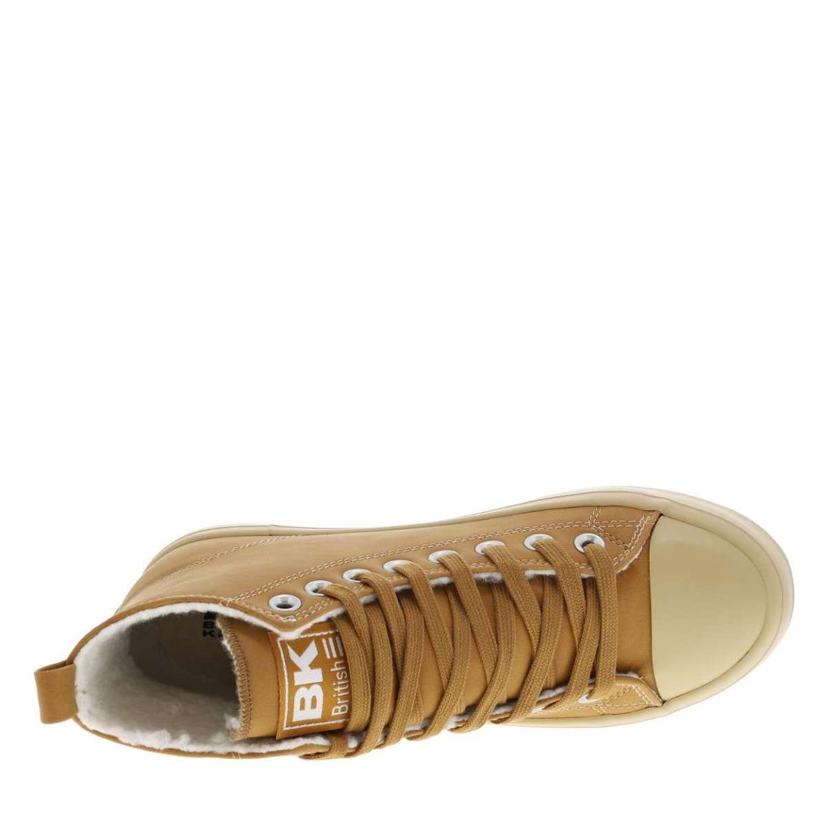 Baskets montantes coton biologique marron, BK