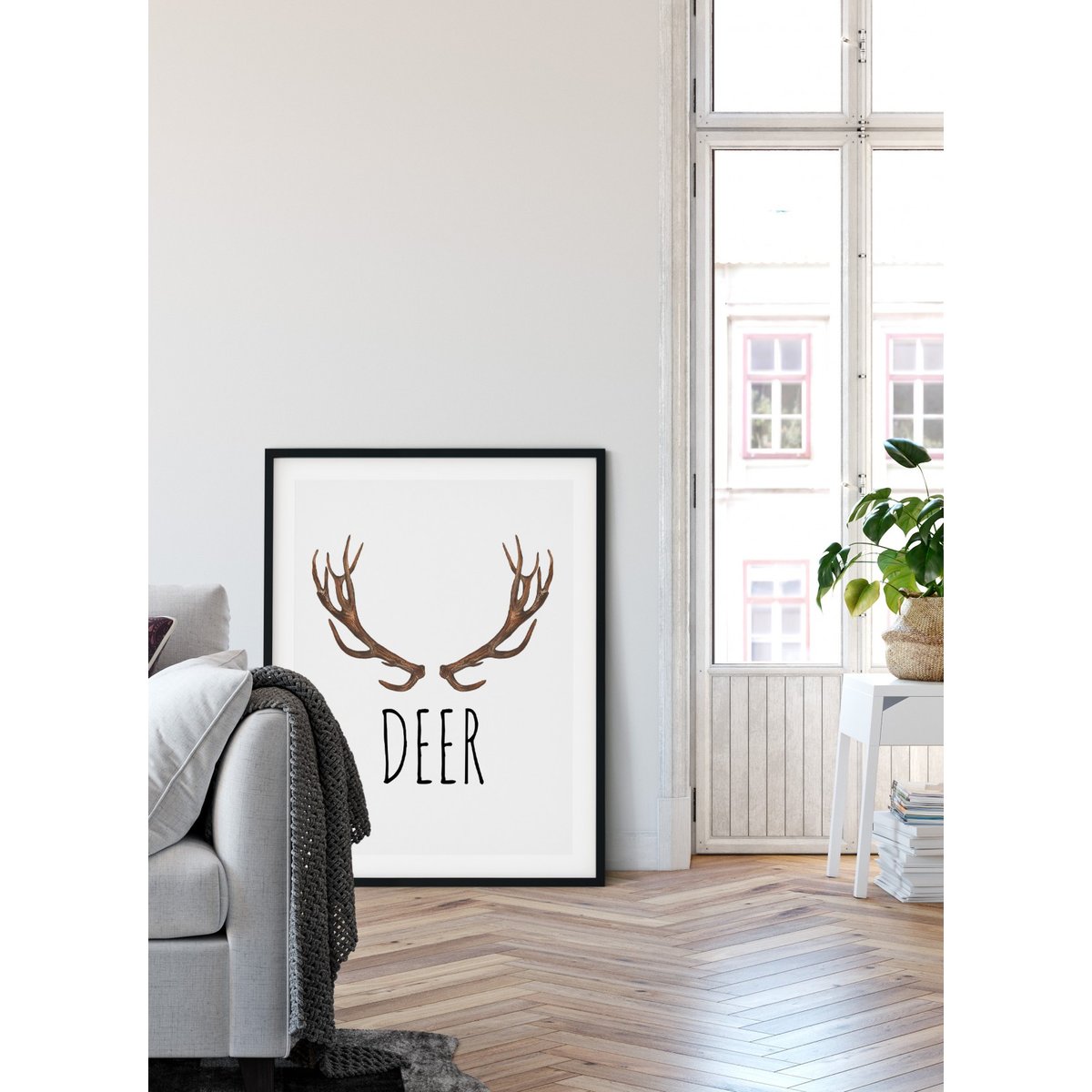 Affiche DEER blanc, L'AFFICHERIE