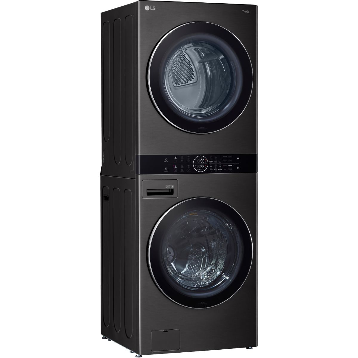 Lave linge séchant hublot F761TOWERB2 WashTower noir, LG