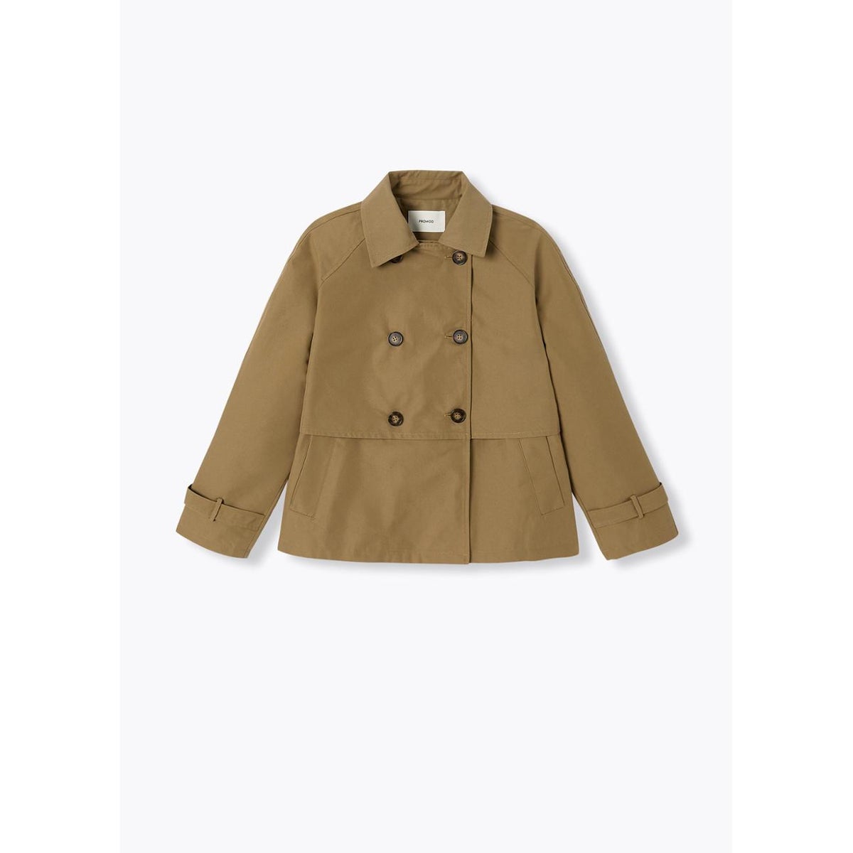 Veste courte boutonnée beige, PROMOD