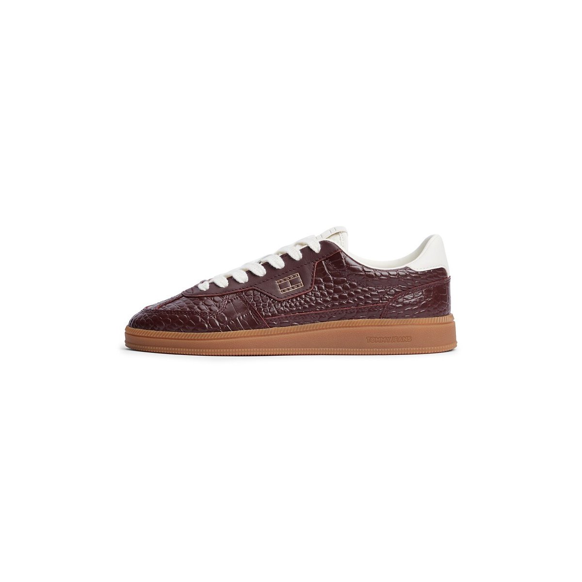 Baksets en cuir, THE GREENWICH EDGE PREMIUM bordeaux, TOMMY JEANS