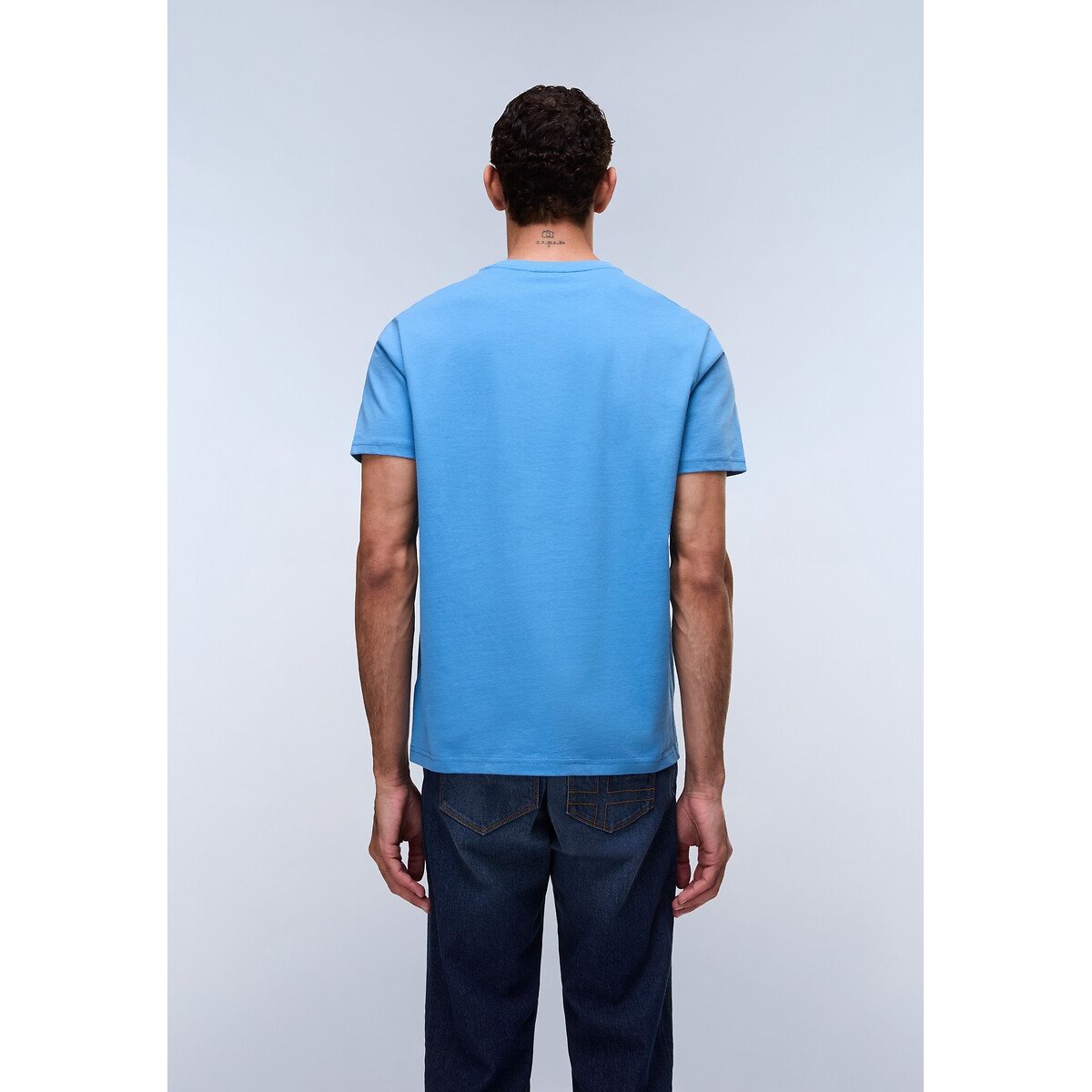 T-shirt maniche corte Salis blu tinta unita , NAPAPIJRI
