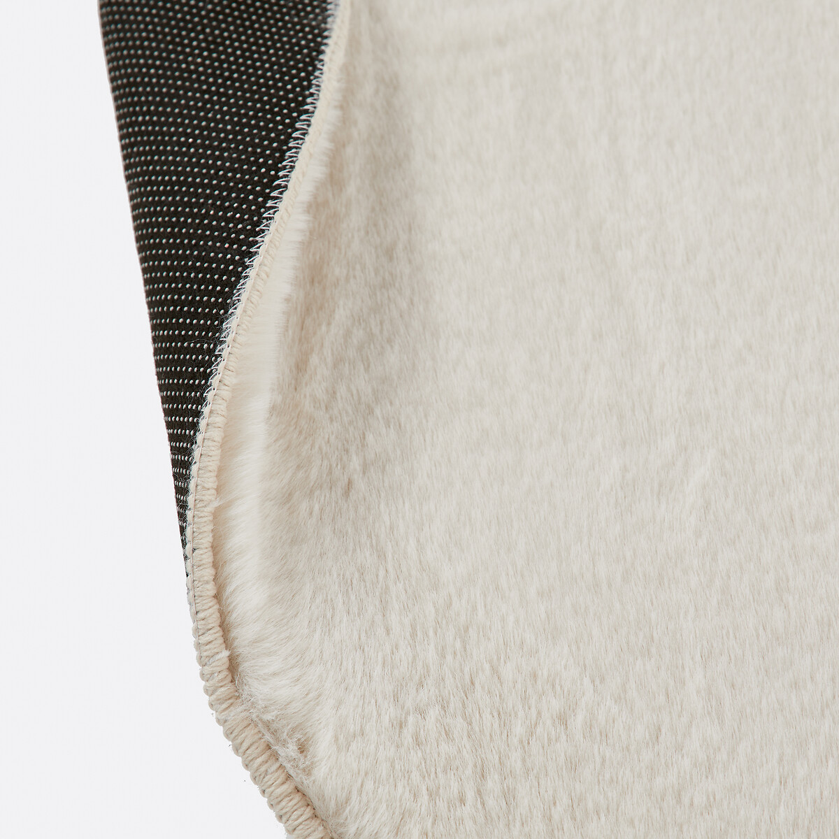 Tapis rond imitation fourrure, Esmia ecru, LA REDOUTE INTERIEURS