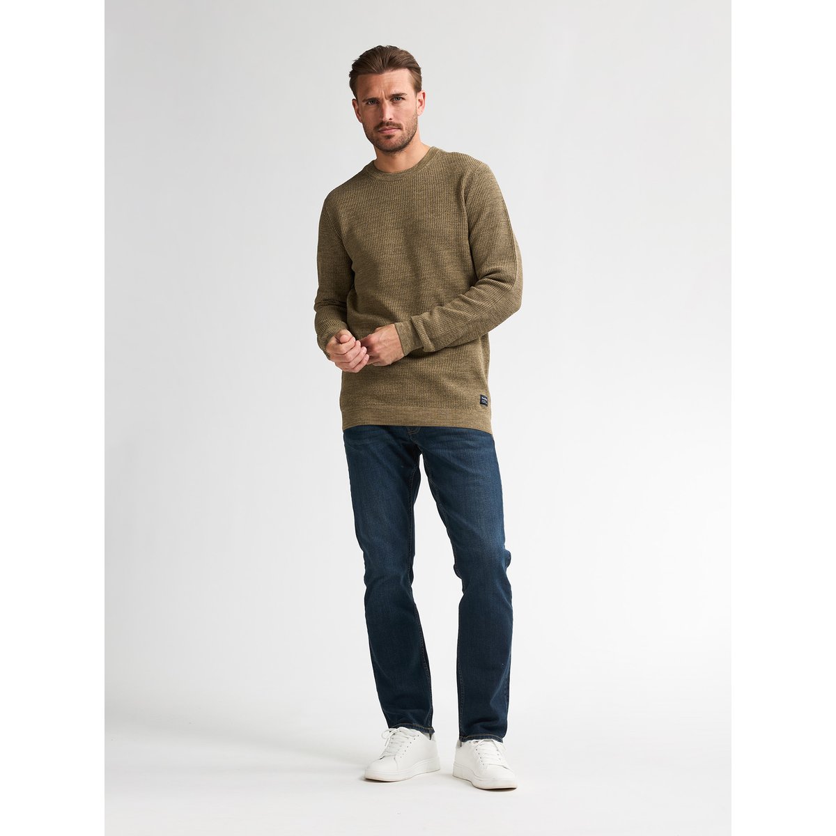 Pull mélangé lincoln marron tan, PETROL INDUSTRIES