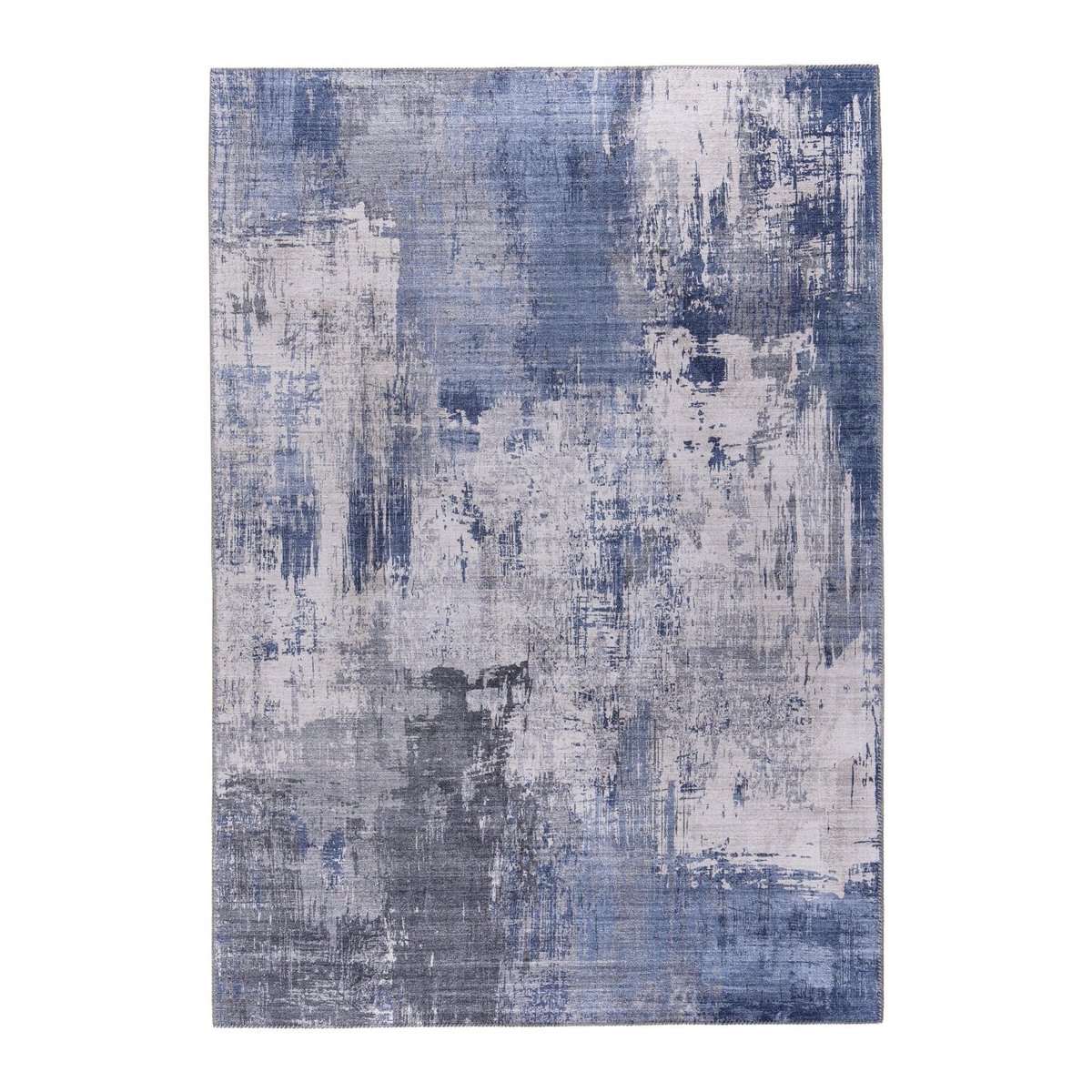 Tapis design inspiration art moderne LAHORE bleu naturel, AFK LIVING