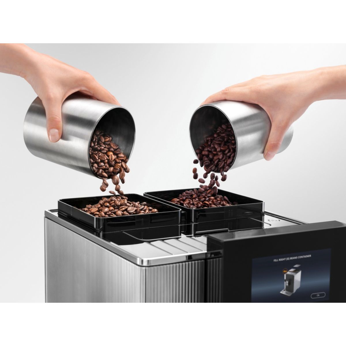 Expresso Broyeur Maestosa EPAM960.75.GLM connecté inox noir, DELONGHI