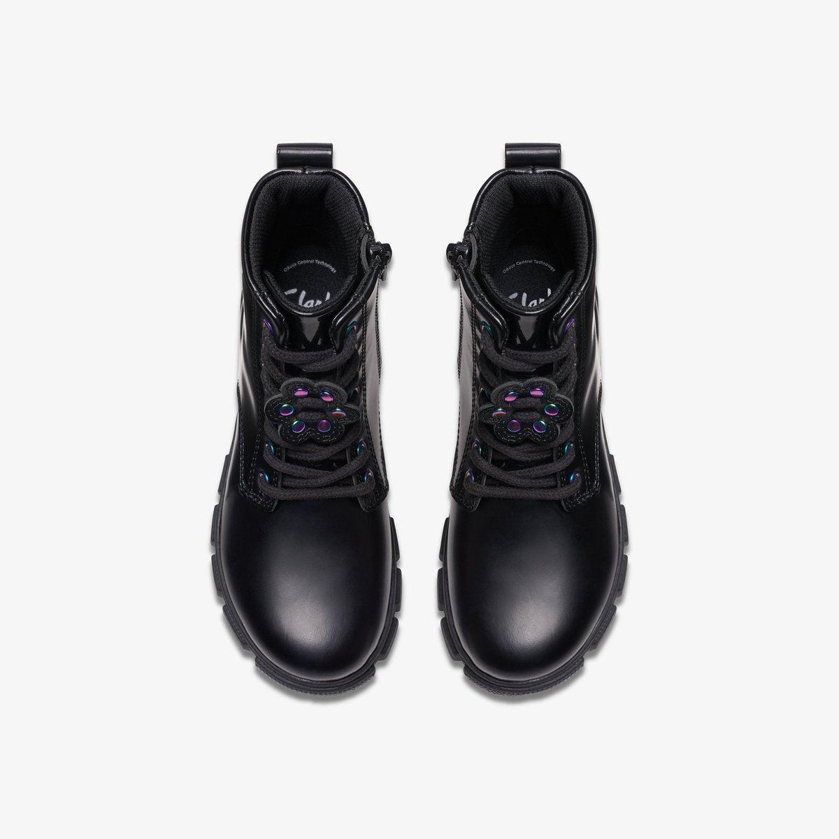 Boots Cuir EVYN TOP K noir, CLARKS